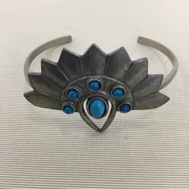 ザトゥーバンディッツ THE 2 BANDITS アクセサリー ブレスレット、バングル  銀 / シルバー / silver color X 青 / ブルー / blue メンズ USED 古着 中古 10155454