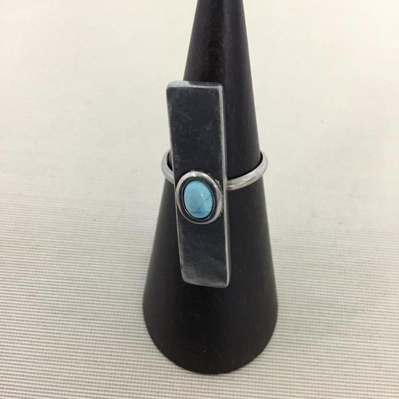 ザトゥーバンディッツ THE 2 BANDITS アクセサリー 指輪 13.5号 無地 銀 / シルバー / silver color X 青 / ブルー / blue メンズ USED 古着 中古 10155458