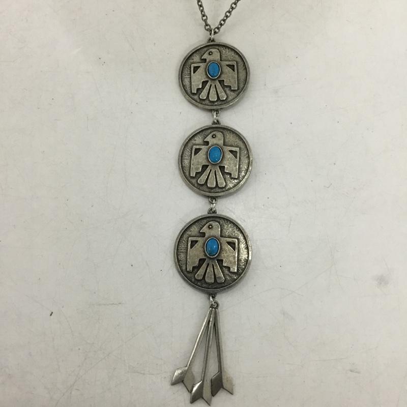 ザトゥーバンディッツ THE 2 BANDITS アクセサリー ネックレス、ペンダント サンダーバード  銀 / シルバー / silver color X 青 / ブルー / blue メンズ USED 古着 中古 10155459