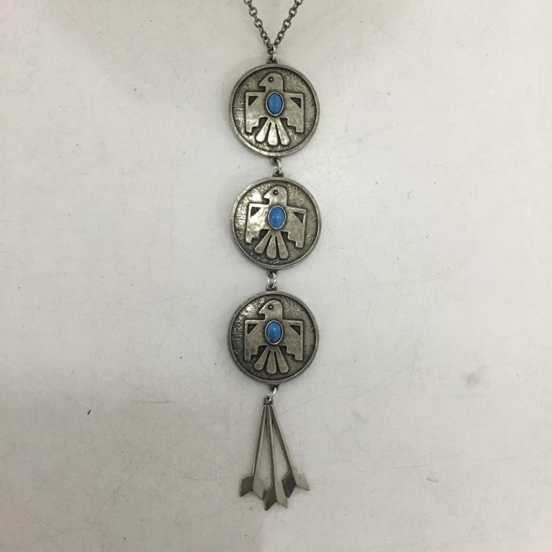 ザトゥーバンディッツ THE 2 BANDITS アクセサリー ネックレス、ペンダント サンダーバード  銀 / シルバー / silver color X 青 / ブルー / blue メンズ USED 古着 中古 10155459