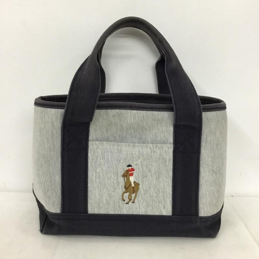ポロラルフローレン POLO RALPH LAUREN ハンドバッグ ハンドバッグ スウェット地 ワンポイント 灰 / グレー / gray X 紺 / ネイビー / navy メンズ USED 古着 中古 10155461