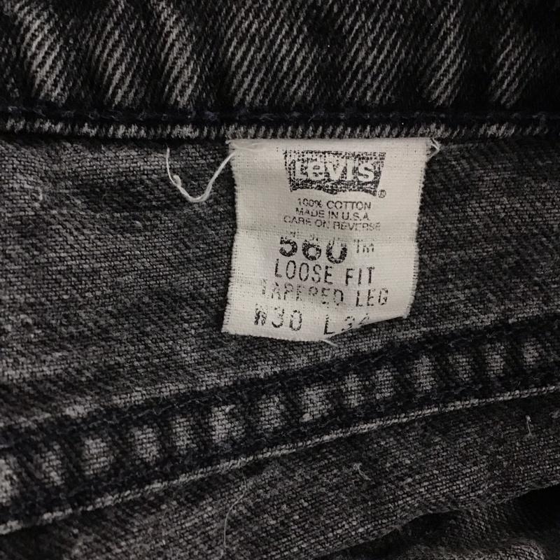 リーバイス Levi s パンツ デニム、ジーンズ LOOSE FIT 560 W30 L34 30インチ 無地 黒 / ブラック / black メンズ USED 古着 中古 10155464