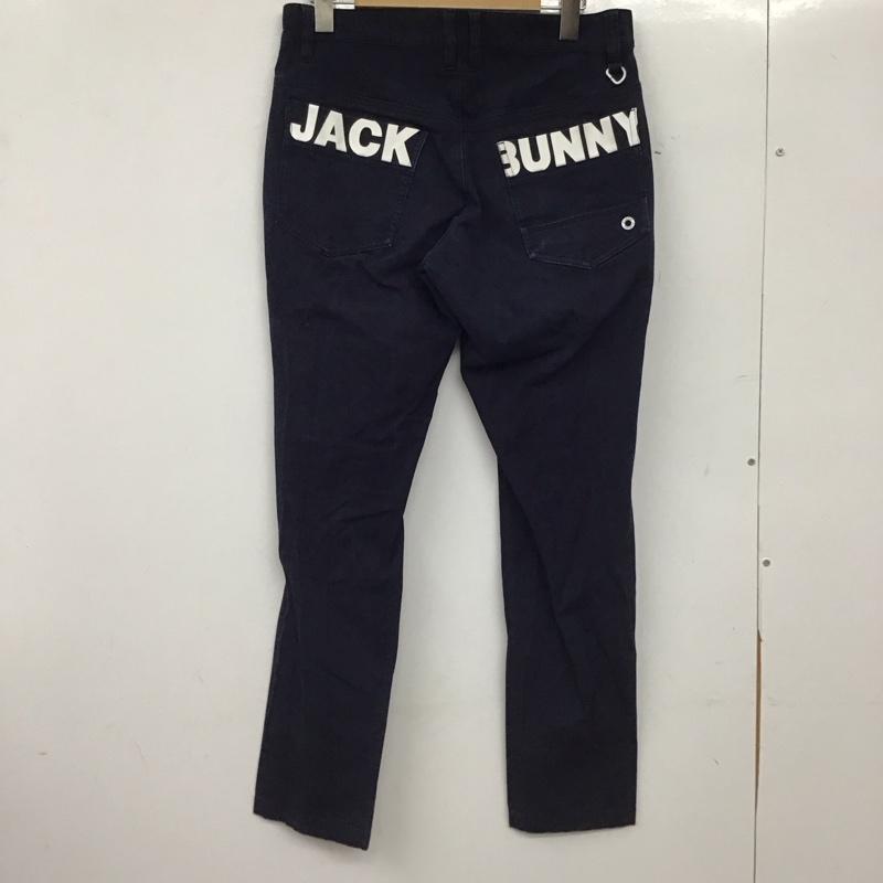 ジャックバニー Jack Bunny!! パンツ スラックス 262-2131209 スポーツウェア ストレッチ ゴルフウェア 3 ロゴ、文字 紺 / ネイビー / navy メンズ USED 古着 中古 10155465