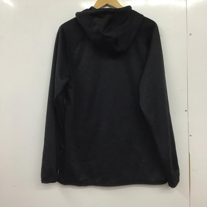バートン BURTON パーカー 長袖 裏起毛 プルオーバー ラグランスリーブ XL ロゴ、文字 黒 / ブラック / black メンズ USED 古着 中古 10155466