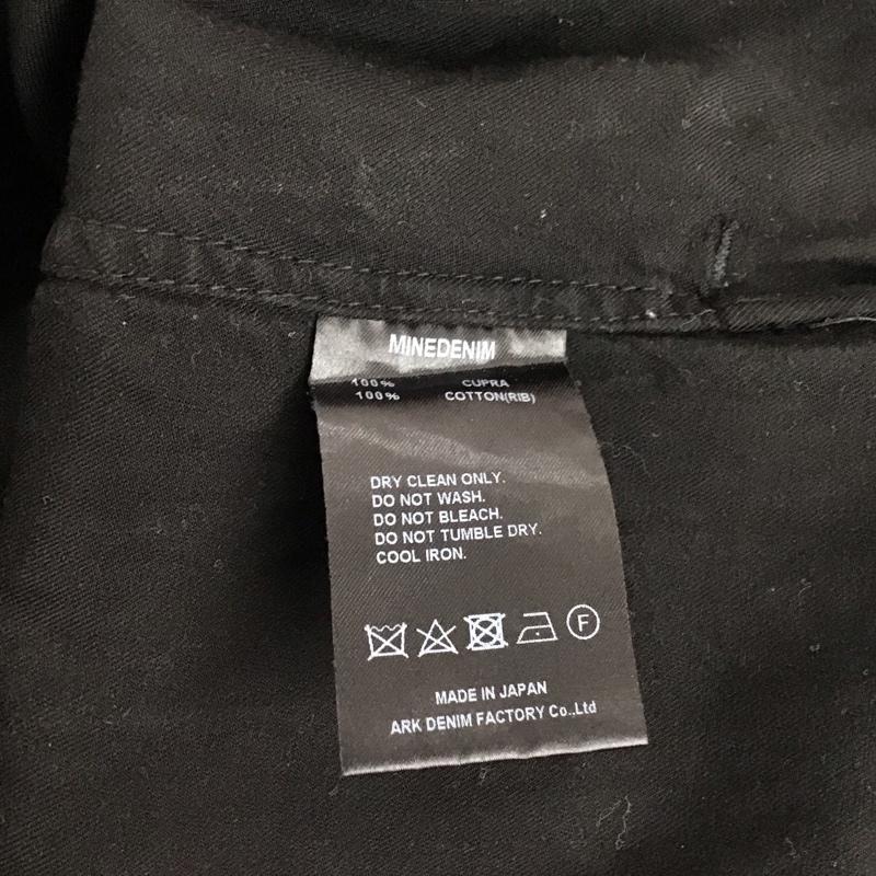 マインデニム MINEDENIM Tシャツ 半袖 2202-4001-99-032 クルーネック ポケット付きTシャツ 3 無地 黒 / ブラック / black メンズ USED 古着 中古 10155467