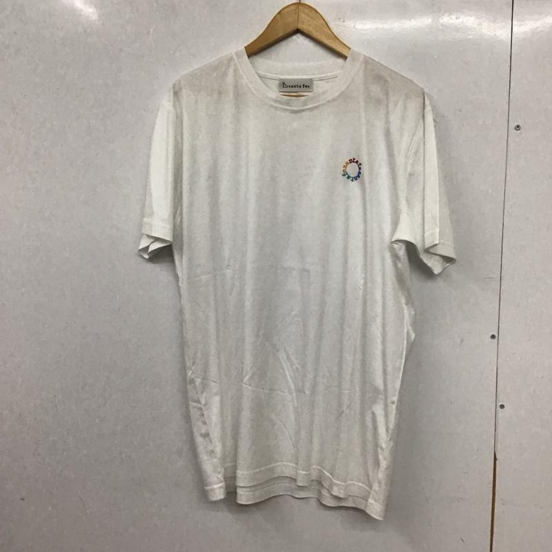 サンタフェ SANTAFE Tシャツ 半袖 0140-251-83830 クルーネック 刺繍 ロゴ、文字 白 / ホワイト / white メンズ USED 古着 中古 10155469