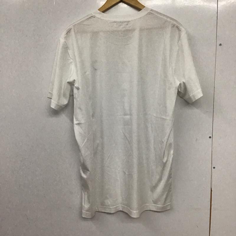 サンタフェ SANTAFE Tシャツ 半袖 0140-251-83830 クルーネック 刺繍 ロゴ、文字 白 / ホワイト / white メンズ USED 古着 中古 10155469