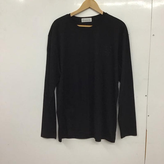 サンタフェ SANTAFE Tシャツ 長袖 0160-255-84403 クルーネック ロンT ロゴ、文字 黒 / ブラック / black メンズ USED 古着 中古 10155472