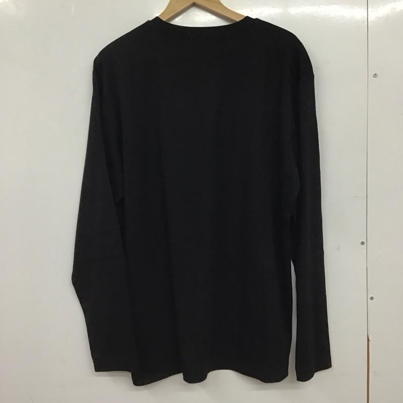 サンタフェ SANTAFE Tシャツ 長袖 0160-255-84403 クルーネック ロンT ロゴ、文字 黒 / ブラック / black メンズ USED 古着 中古 10155472