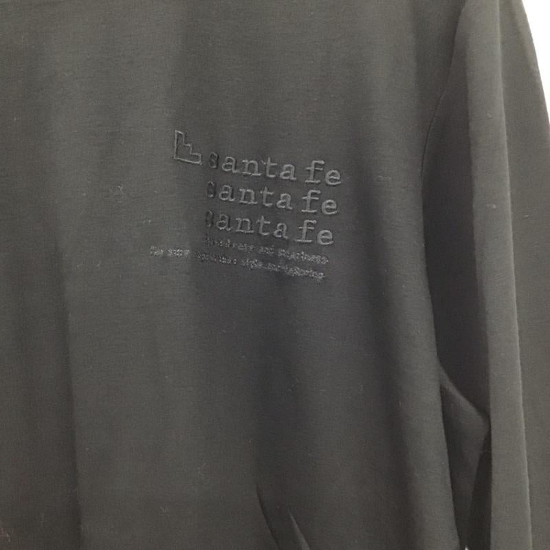 サンタフェ SANTAFE Tシャツ 長袖 0160-255-84403 クルーネック ロンT ロゴ、文字 黒 / ブラック / black メンズ USED 古着 中古 10155472