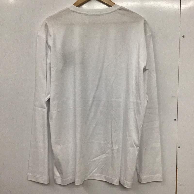 サンタフェ SANTAFE Tシャツ 長袖 0160-255-84403 クルーネック ロンT ロゴ、文字 白 / ホワイト / white メンズ USED 古着 中古 10155473