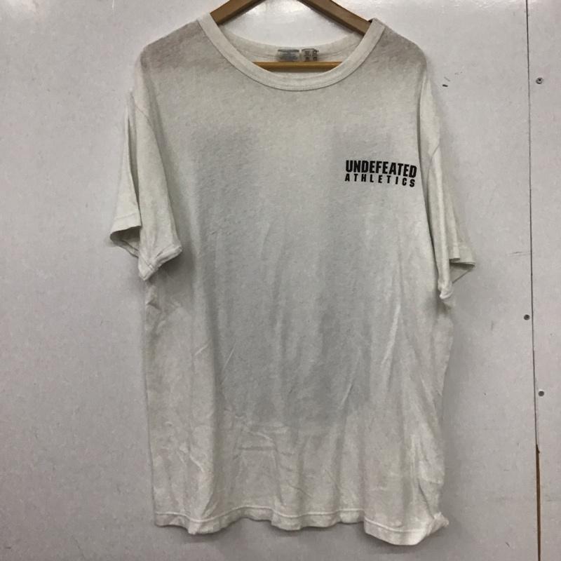 アンディフィーテッド UNDEFEATED Tシャツ 半袖 C8-P370 Champion クルーネック バックプリント XL ロゴ、文字 白 / ホワイト / white メンズ USED 古着 中古 10155475