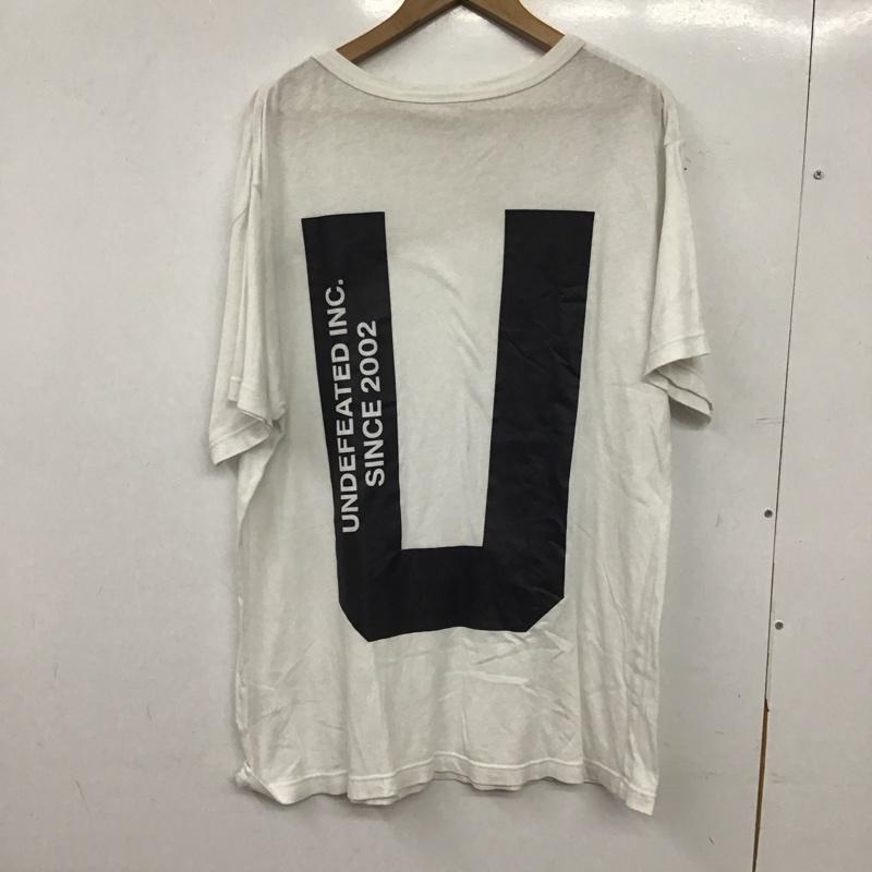 アンディフィーテッド UNDEFEATED Tシャツ 半袖 C8-P370 Champion クルーネック バックプリント XL ロゴ、文字 白 / ホワイト / white メンズ USED 古着 中古 10155475