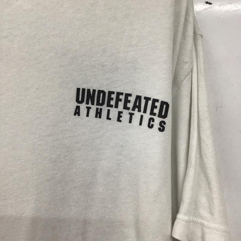 アンディフィーテッド UNDEFEATED Tシャツ 半袖 C8-P370 Champion クルーネック バックプリント XL ロゴ、文字 白 / ホワイト / white メンズ USED 古着 中古 10155475