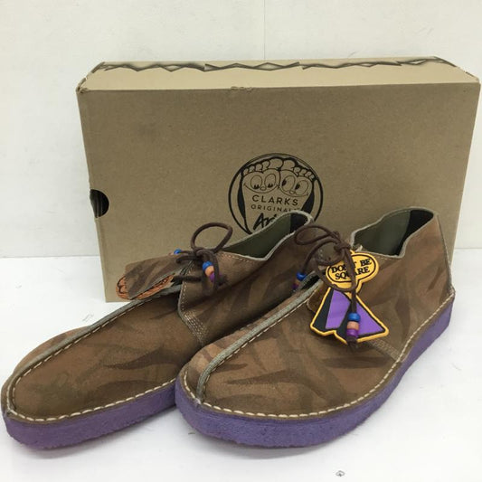 クラークス オリジナルズ Clarks Originals ブーツ ショートブーツ Clarks × Aries Desert Trek レザー ブーツ ブラウン 28.0cm  茶 / ブラウン / brown メンズ USED 古着 中古 10155478