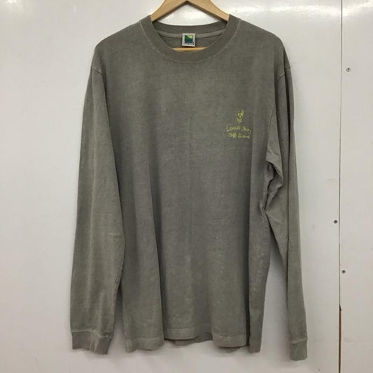 オフショア OFFSHORE カットソー 長袖 L ロゴ、文字 灰 / グレー / gray メンズ USED 古着 中古 10155480