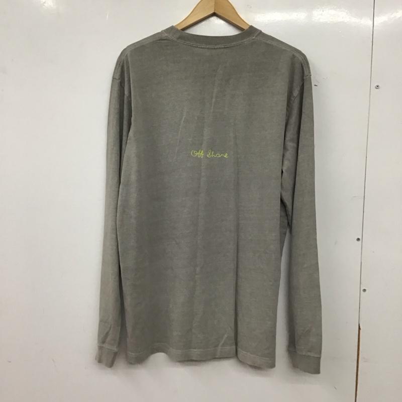 オフショア OFFSHORE カットソー 長袖 L ロゴ、文字 灰 / グレー / gray メンズ USED 古着 中古 10155480