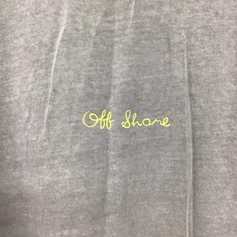 オフショア OFFSHORE カットソー 長袖 L ロゴ、文字 灰 / グレー / gray メンズ USED 古着 中古 10155480
