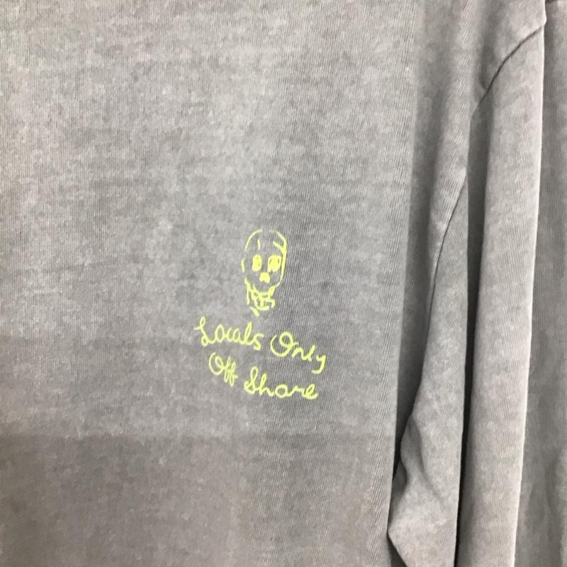 オフショア OFFSHORE カットソー 長袖 L ロゴ、文字 灰 / グレー / gray メンズ USED 古着 中古 10155480