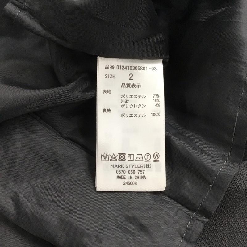 ムルーア MURUA ワンピース ロングスカート 012410305801-03 サイドタックジャンパースカート ノースリーブ 2 無地 ダークグレー / ダークグレー / レディース USED 古着 中古 10155486