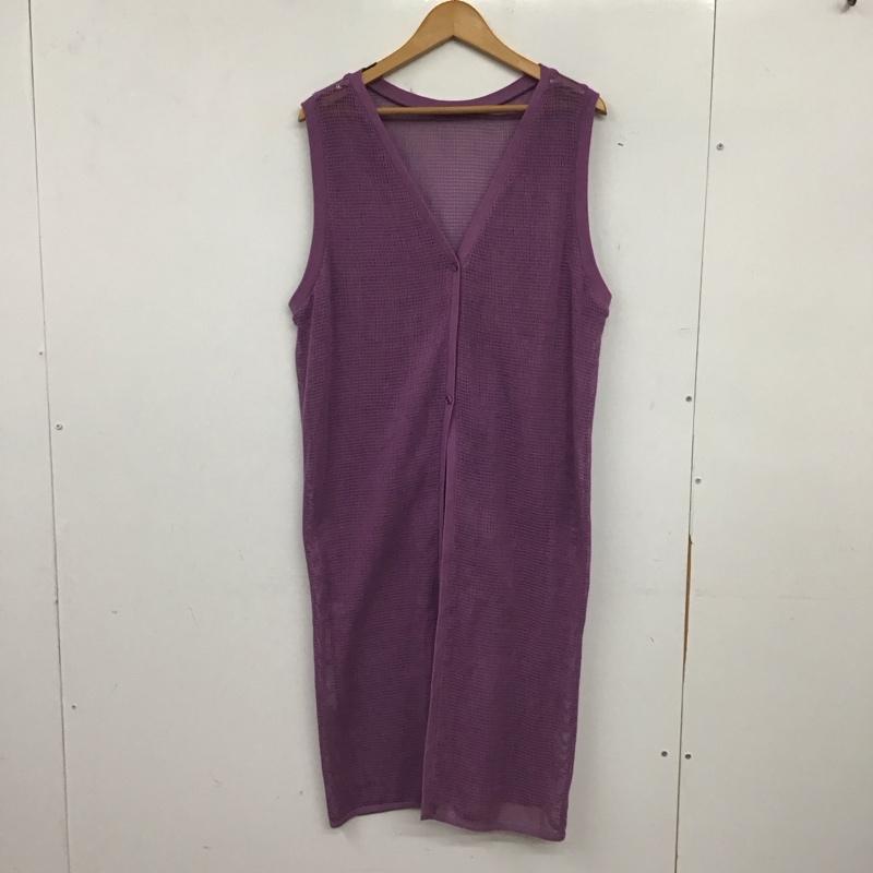レプシィム LEPSIM ワンピース ロングスカート メッシュ ノースリーブ FREE 無地 紫 / パープル / purple レディース USED 古着 中古 10155487