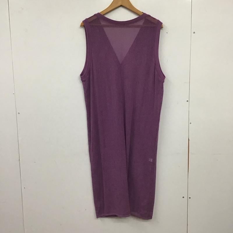 レプシィム LEPSIM ワンピース ロングスカート メッシュ ノースリーブ FREE 無地 紫 / パープル / purple レディース USED 古着 中古 10155487