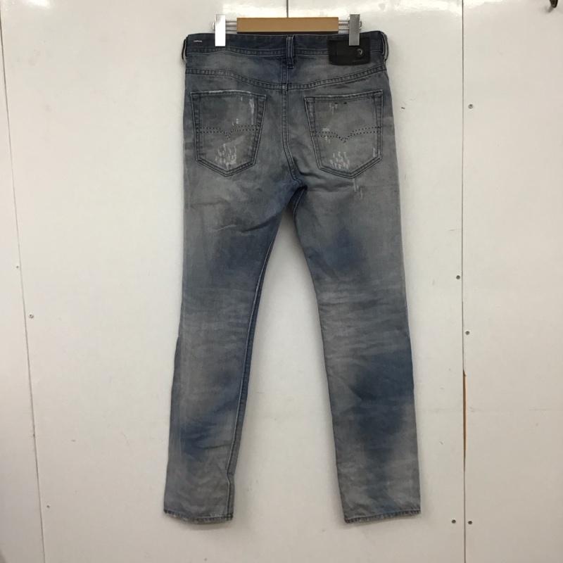 ディーゼル DIESEL パンツ デニム、ジーンズ デニムパンツ スリムパンツ カジュアルパンツ 30インチ ダメージ加工 インディゴ / インディゴ / Indigo メンズ USED 古着 中古 10155488