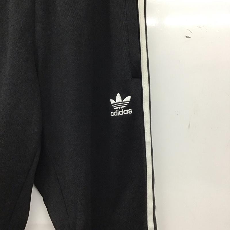 アディダス adidas パンツ ワークパンツ、ペインターパンツ ジャージパンツ ワイドパンツ カジュアルパンツ S ロゴ、文字 黒 / ブラック / black メンズ USED 古着 中古 10155489