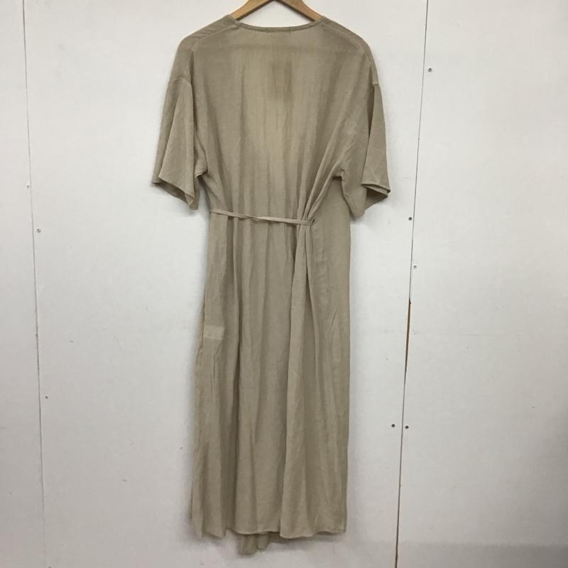 ニコアンド niko and... ワンピース ロングスカート 楊柳カシュクール＆羽織ワンピース タグ付き M 無地 ベージュ / ベージュ / beige レディース USED 古着 中古 10155491
