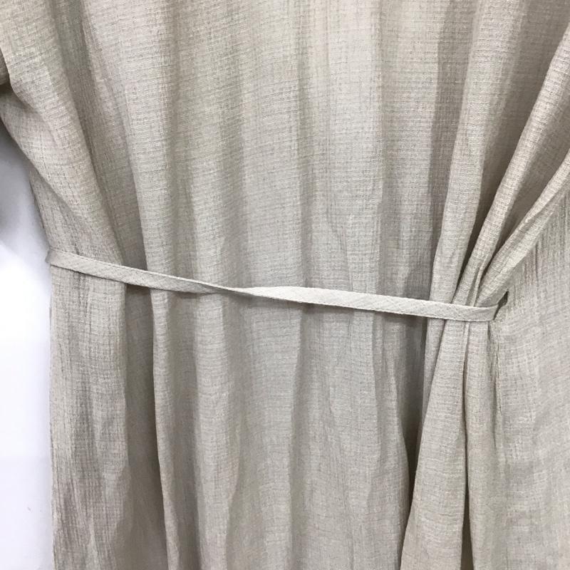 ニコアンド niko and... ワンピース ロングスカート 楊柳カシュクール＆羽織ワンピース タグ付き M 無地 ベージュ / ベージュ / beige レディース USED 古着 中古 10155491