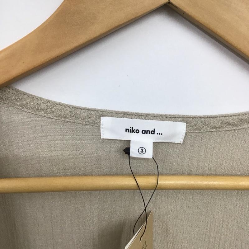 ニコアンド niko and... ワンピース ロングスカート 楊柳カシュクール＆羽織ワンピース タグ付き M 無地 ベージュ / ベージュ / beige レディース USED 古着 中古 10155491