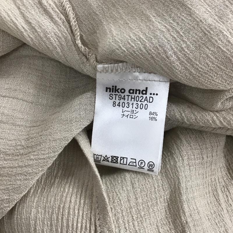 ニコアンド niko and... ワンピース ロングスカート 楊柳カシュクール＆羽織ワンピース タグ付き M 無地 ベージュ / ベージュ / beige レディース USED 古着 中古 10155491