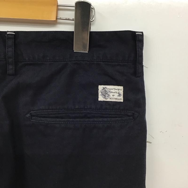 ロットワイラー ROTTWEILER パンツ チノパン チノパン スリムパンツ カジュアルパンツ M ロゴ、文字 紺 / ネイビー / navy メンズ USED 古着 中古 10155492