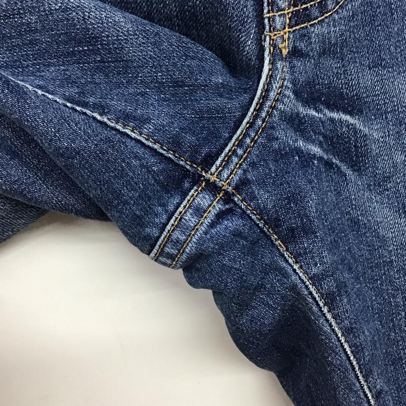 ギャップ GAP パンツ デニム、ジーンズ デニムパンツ スリムパンツ カジュアルパンツ 31インチ ロゴ、文字 インディゴ / インディゴ / Indigo メンズ USED 古着 中古 10155493