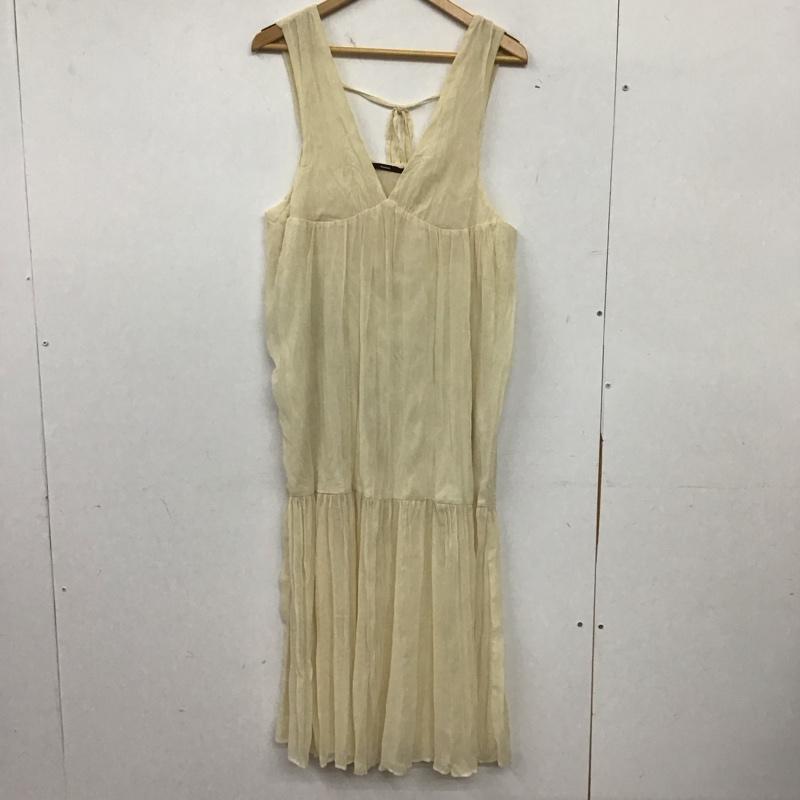 カスタネ Kastane ワンピース ロングスカート K193055V-21 シフォンワンピース ノースリーブ 0 無地 アイボリー / アイボリー / レディース USED 古着 中古 10155497