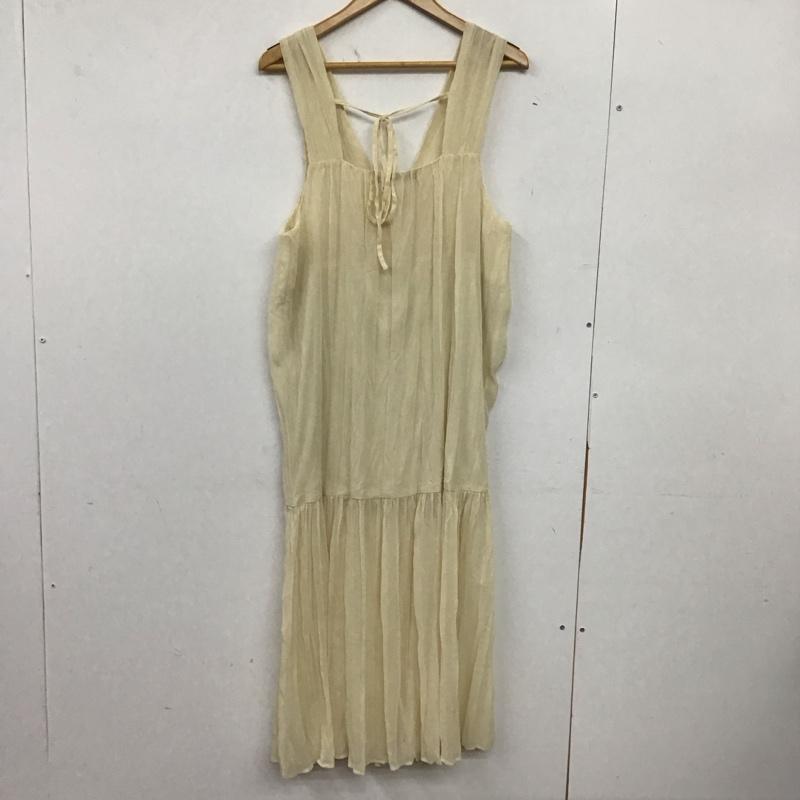 カスタネ Kastane ワンピース ロングスカート K193055V-21 シフォンワンピース ノースリーブ 0 無地 アイボリー / アイボリー / レディース USED 古着 中古 10155497
