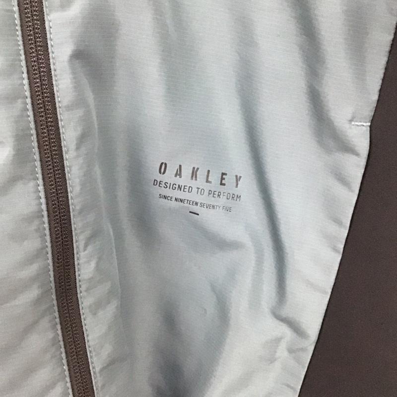 オークリー OAKLEY ジャケット、上着 ジャンパー、ブルゾン ジップアップジャケット アウター ノーカラージャケット XL ロゴ、文字 黒 / ブラック / black メンズ USED 古着 中古 10155503