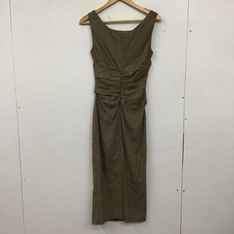 ザラ ZARA ワンピース ロングスカート 2166 639 742 ノースリーブ ギャザー リネン混 XS 無地 ベージュ / ベージュ / beige レディース USED 古着 中古 10155509