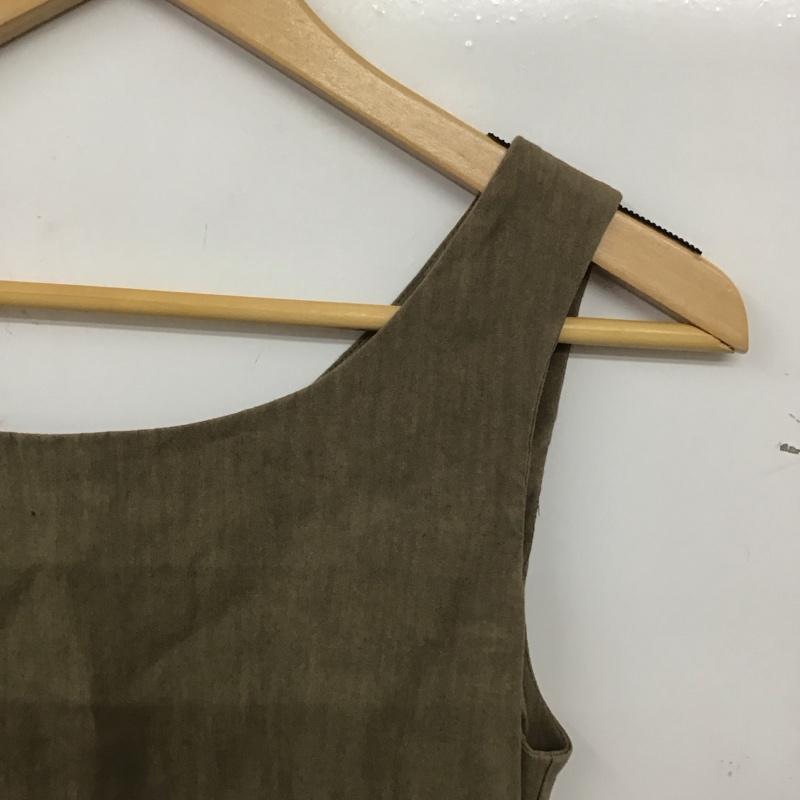 ザラ ZARA ワンピース ロングスカート 2166 639 742 ノースリーブ ギャザー リネン混 XS 無地 ベージュ / ベージュ / beige レディース USED 古着 中古 10155509