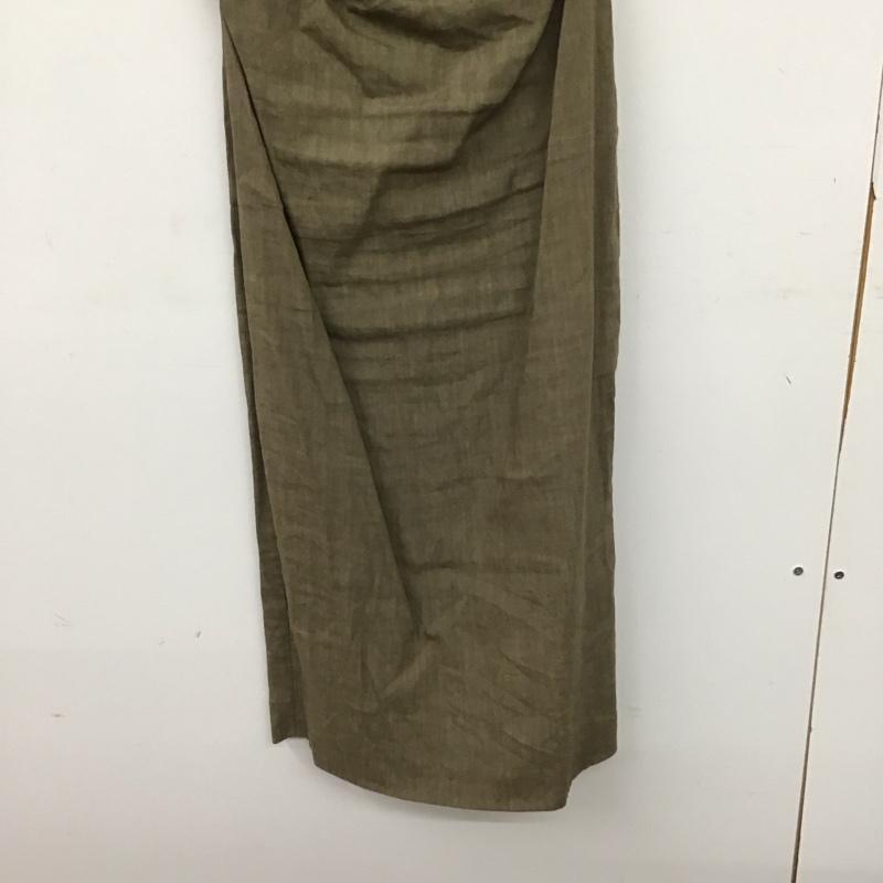ザラ ZARA ワンピース ロングスカート 2166 639 742 ノースリーブ ギャザー リネン混 XS 無地 ベージュ / ベージュ / beige レディース USED 古着 中古 10155509
