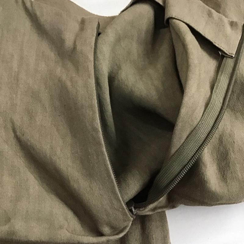 ザラ ZARA ワンピース ロングスカート 2166 639 742 ノースリーブ ギャザー リネン混 XS 無地 ベージュ / ベージュ / beige レディース USED 古着 中古 10155509