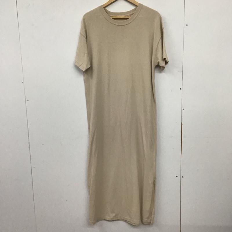 アイテムズ アーバンリサーチ ITEMS URBAN RESEARCH ワンピース ロングスカート IT15-26B001 半袖 カットソーワンピース FREE 無地 桃 / ピンク / pink レディース USED 古着 中古 10155511