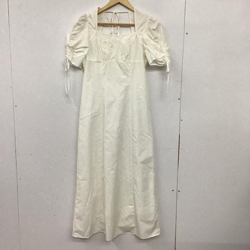 スナイデル SNIDEL ワンピース ロングスカート SWFO222134 バリエパイピングコルセットワンピ 1 無地 白 / ホワイト / white レディース USED 古着 中古 10155513