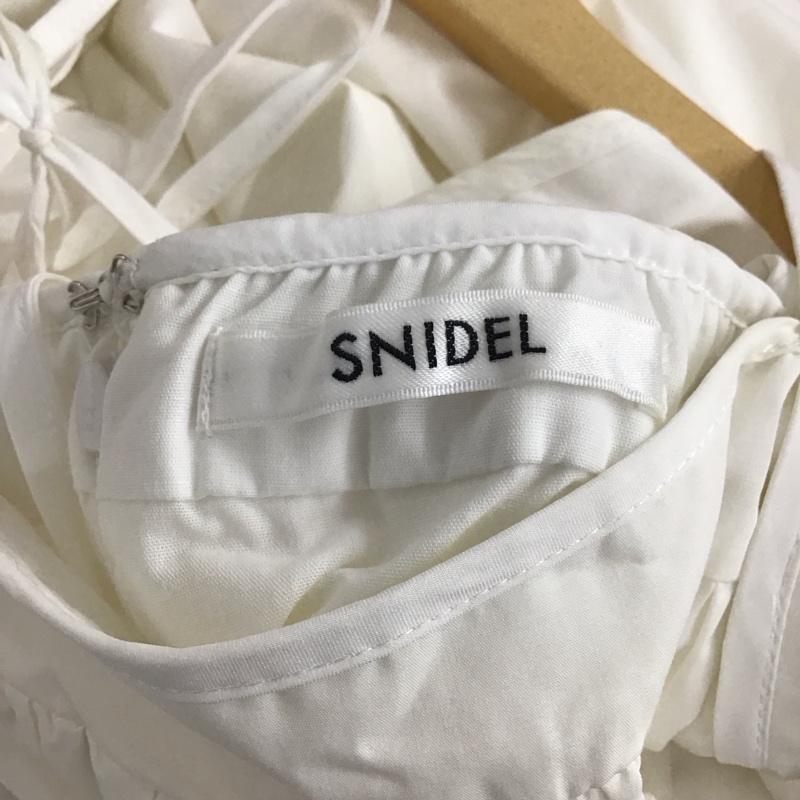 スナイデル SNIDEL ワンピース ロングスカート SWFO222134 バリエパイピングコルセットワンピ 1 無地 白 / ホワイト / white レディース USED 古着 中古 10155513
