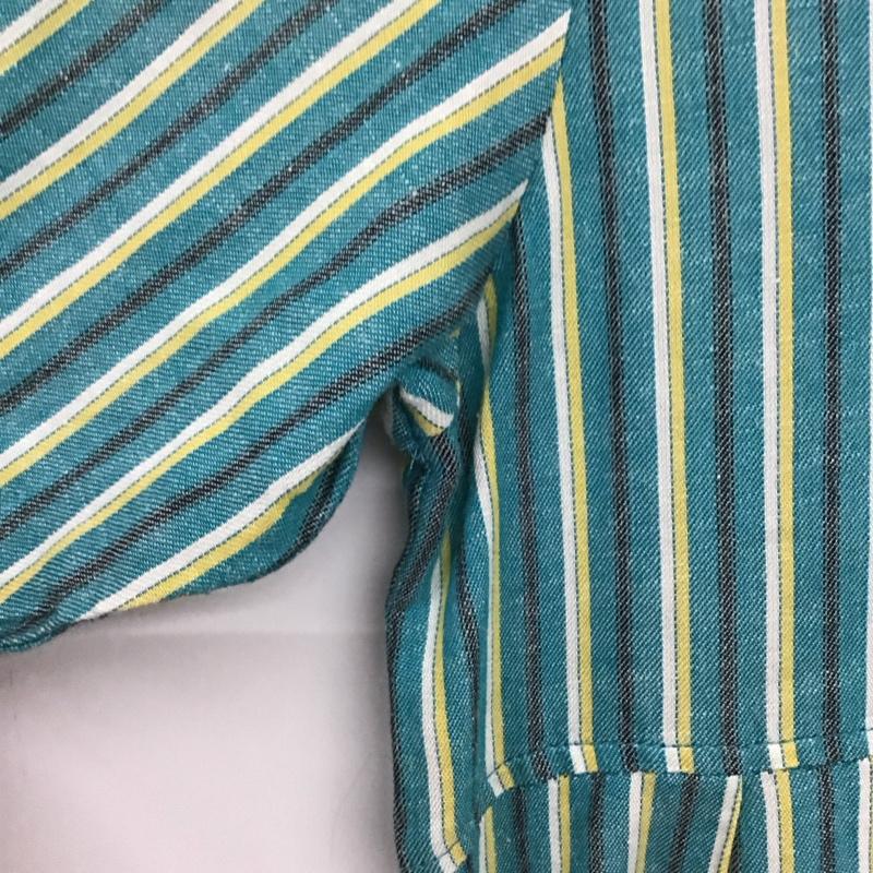 アズールバイマウジー AZUL BY MOUSSY ワンピース ロングスカート 250BAZ30-155E ガウン 半袖 五分袖 S ストライプ マルチカラー / マルチカラー / multicolor レディース USED 古着 中古 10155516