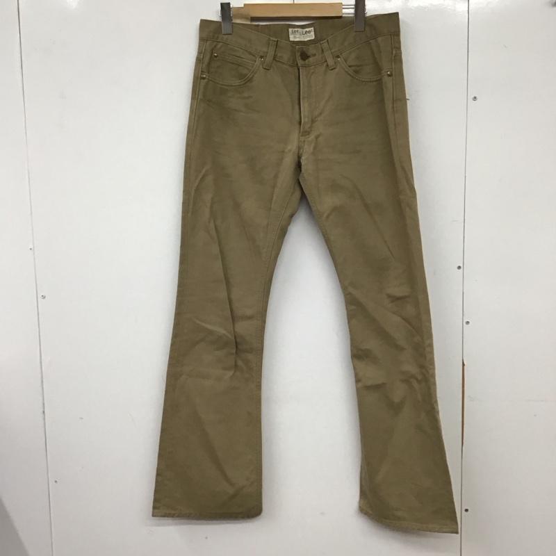 リー Lee パンツ デニム、ジーンズ デニムパンツ スリムパンツ カジュアルパンツ 32インチ ロゴ、文字 ベージュ / ベージュ / beige メンズ USED 古着 中古 10155517