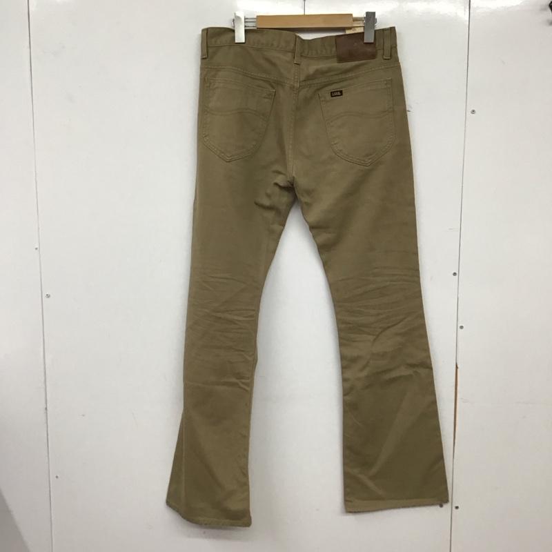 リー Lee パンツ デニム、ジーンズ デニムパンツ スリムパンツ カジュアルパンツ 32インチ ロゴ、文字 ベージュ / ベージュ / beige メンズ USED 古着 中古 10155517