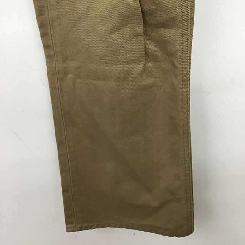 リー Lee パンツ デニム、ジーンズ デニムパンツ スリムパンツ カジュアルパンツ 32インチ ロゴ、文字 ベージュ / ベージュ / beige メンズ USED 古着 中古 10155517