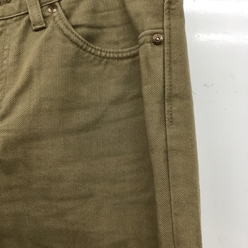リー Lee パンツ デニム、ジーンズ デニムパンツ スリムパンツ カジュアルパンツ 32インチ ロゴ、文字 ベージュ / ベージュ / beige メンズ USED 古着 中古 10155517