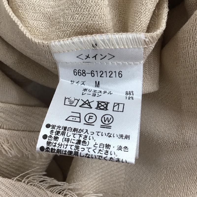 ナノユニバース nano・universe シャツ、ブラウス 半袖 半袖シャツ 無地シャツ フリンジ M 総柄 ベージュ / ベージュ / beige メンズ USED 古着 中古 10155519